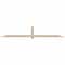 Ekena Millwork Eugene Smooth Timber Gable Bracket, Douglas Fir, 108"W x 18"H x 3 1/2"D x 3 1/2"F, 4/12 Pitch GBW108X18X0404EUG00SDF - alternate 1